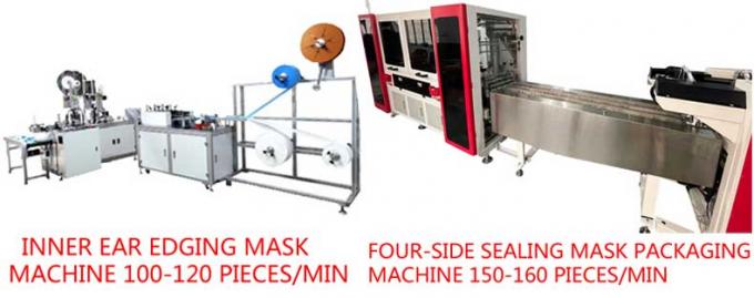 máscara do lado da máquina de empacotamento 4 da máscara da selagem do Quatro-lado que empacota machine150 os PCes/minuto
